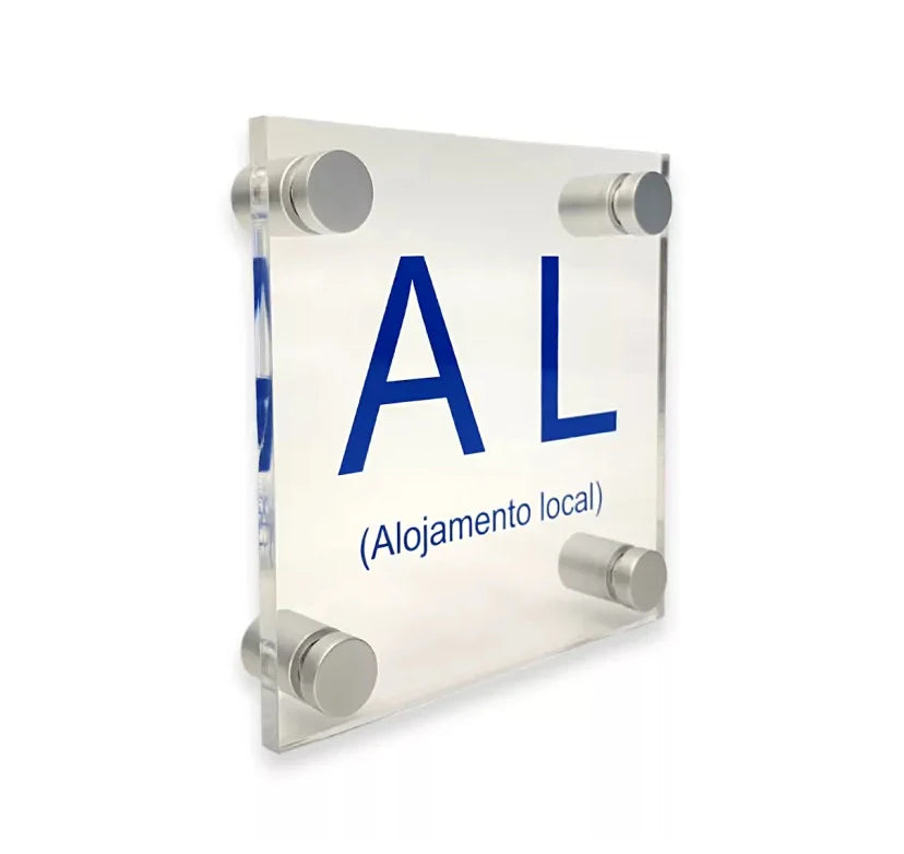 Placa Alojamento Local em Acrílico